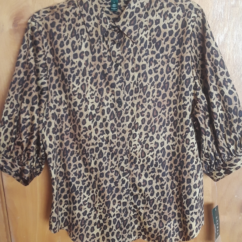 Ralph Lauren Leopard Blouse